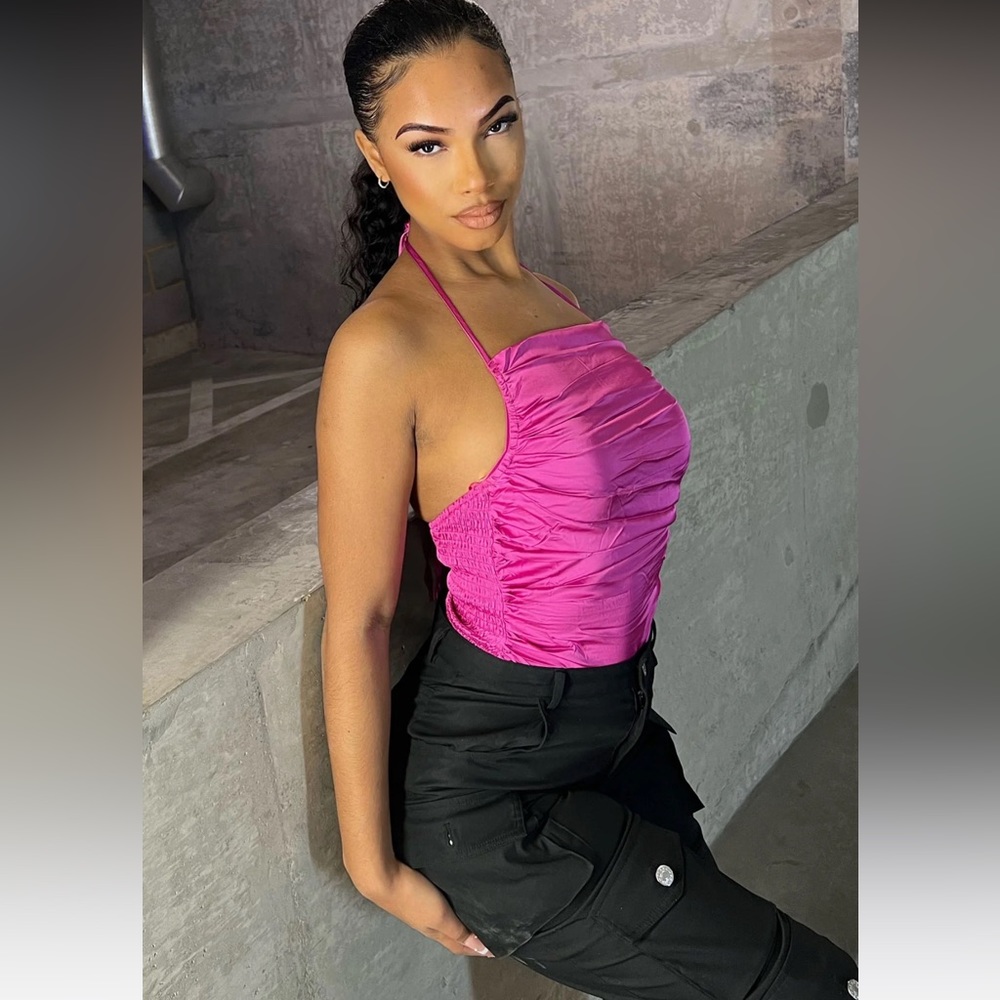 Pretty in Ruched Body Suit